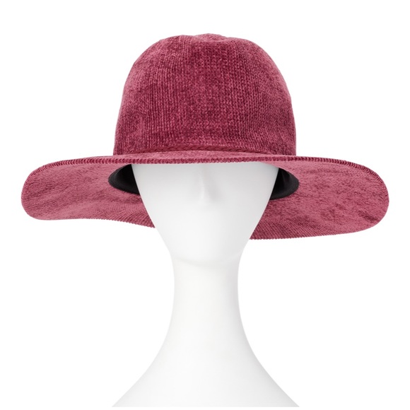 Mini Corduroy Wide Brim Pink Mauve Ladies Fall Corduroy Hat main image 9